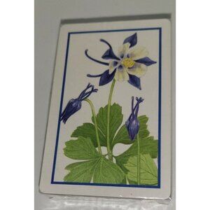 The Cape Shore Line Flowers Playing Cards Deck 3.5 x 2.25 Inch - New Sealed